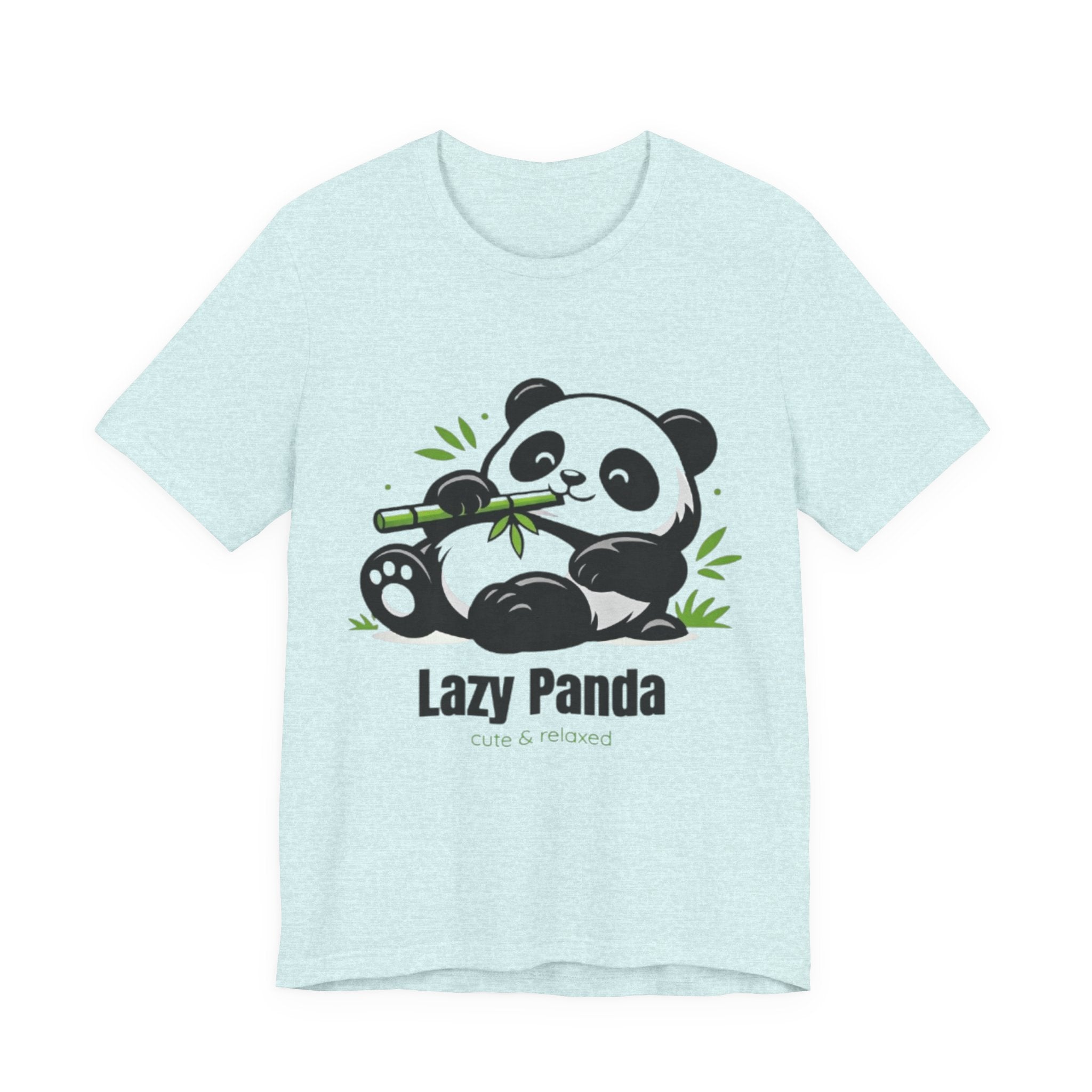 Lazy Panda Tee — Cute Relaxed Panda Eating Bamboo Graphic T-Shirt