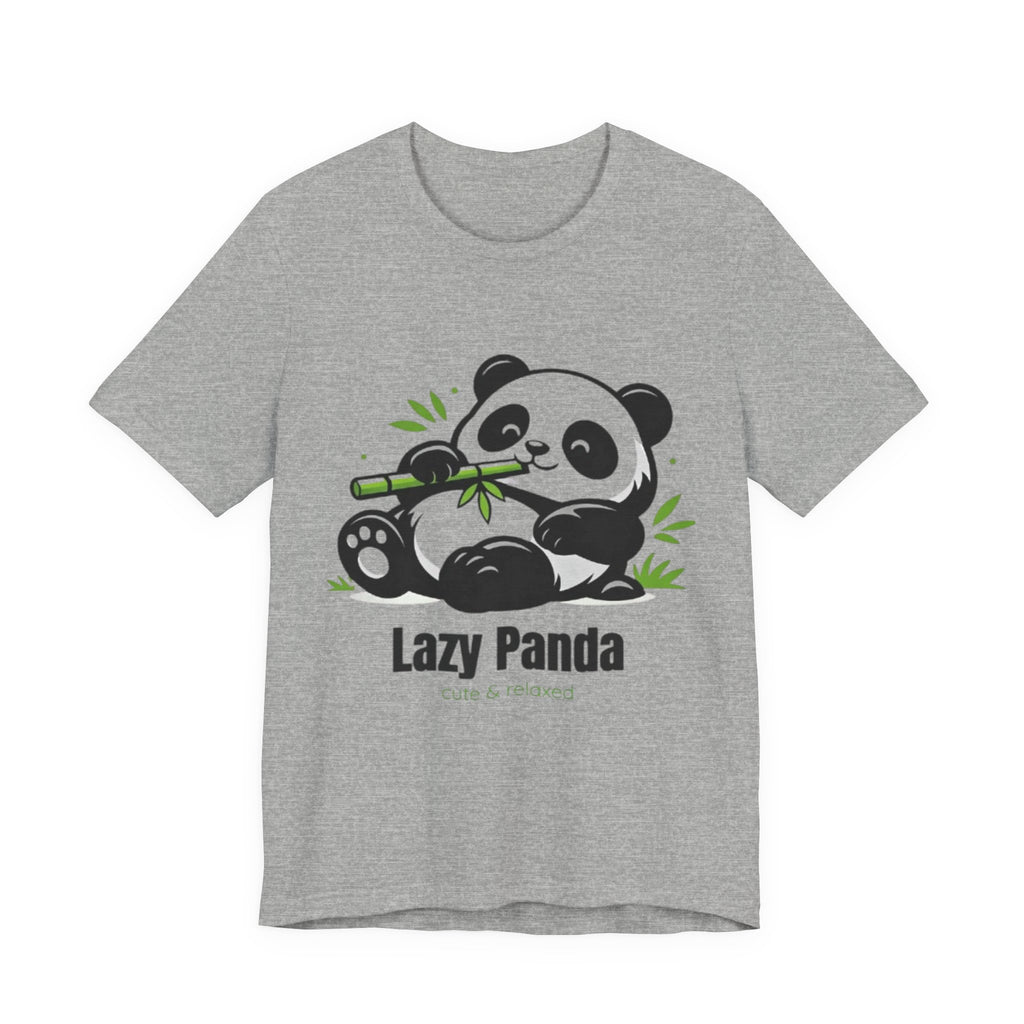 Lazy Panda Tee — Cute Relaxed Panda Eating Bamboo Graphic T-Shirt
